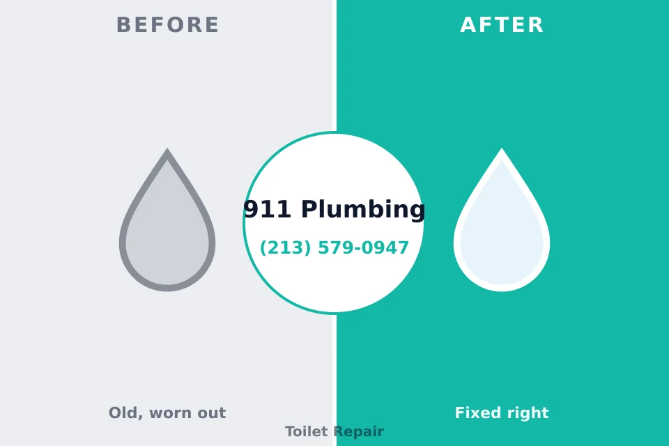 Before and after: plumbing company Dooms, VA